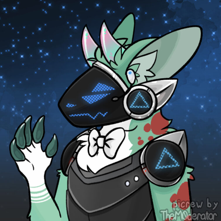 Some unrelated protogen art :>