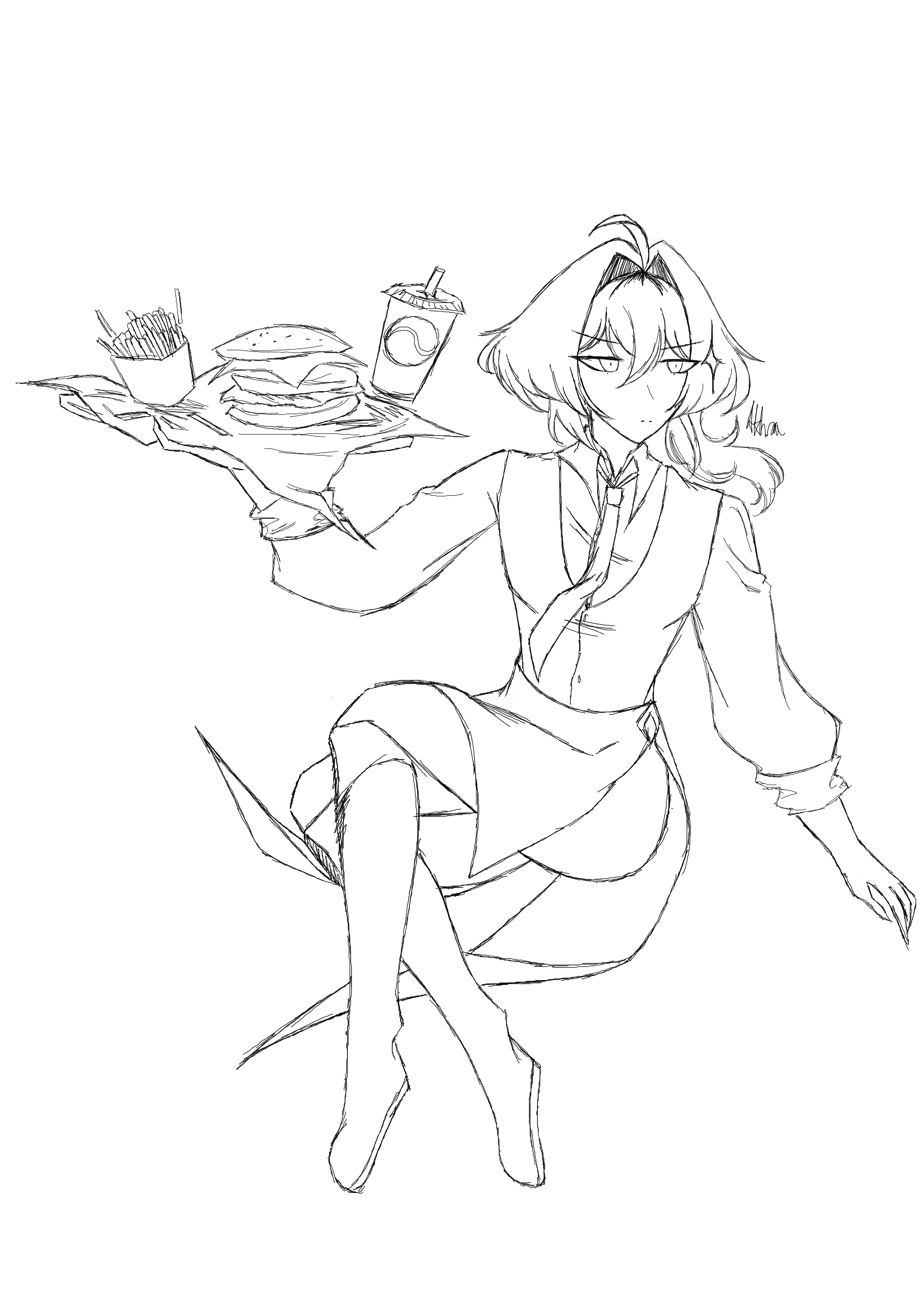 oc as a fast food waiter Fandom