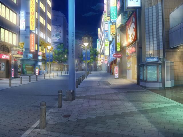 Anime Streets At Night