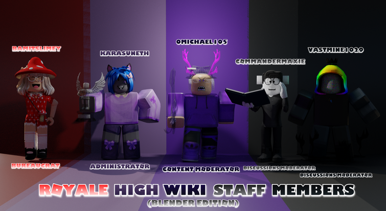 Royale High Wiki Staff Members (Blender Edition)