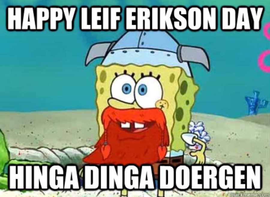 leif ericson spongebob gif