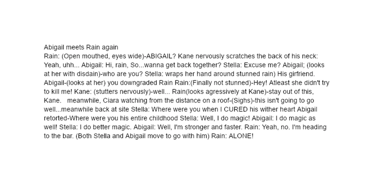 A little fan script | Fandom