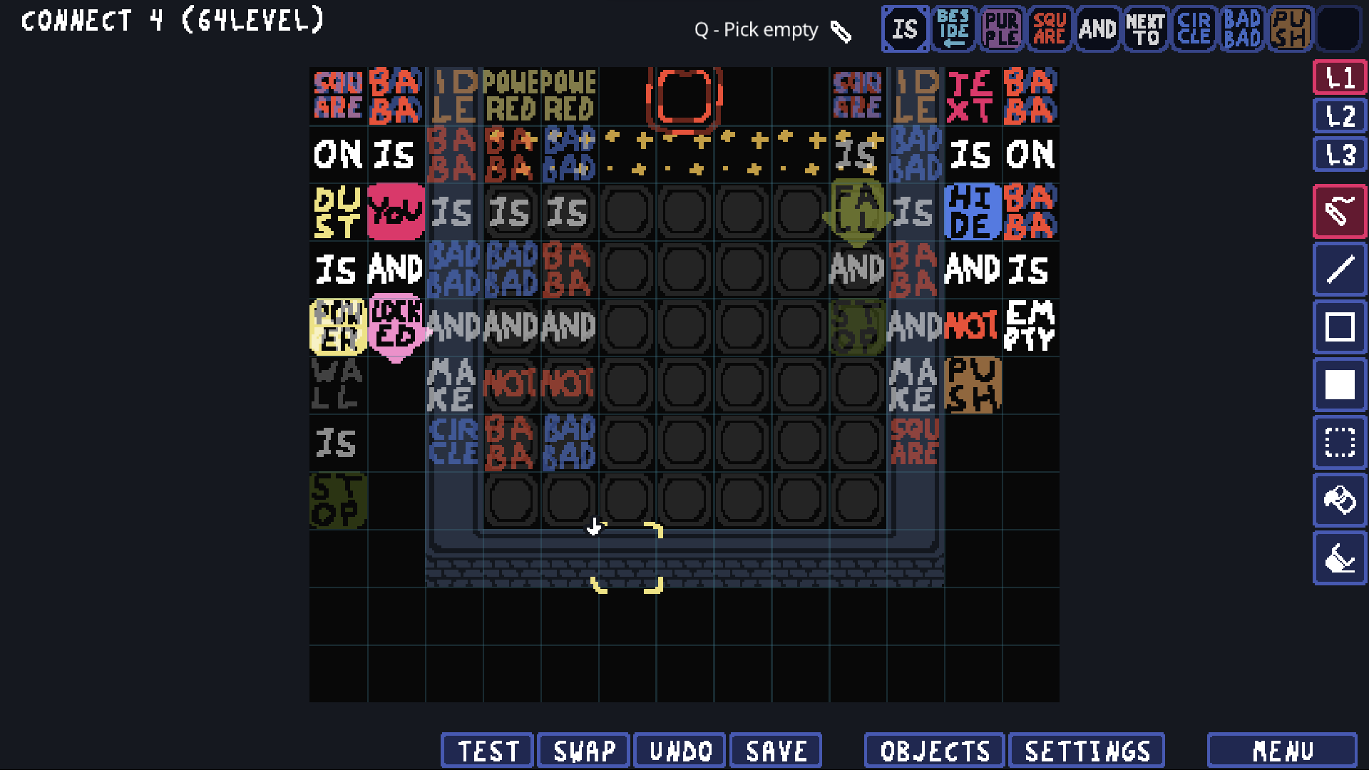 Connect 4 in Baba is You Fandom