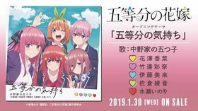 TV動畫『五等分的新娘』OP「五等分的心情」