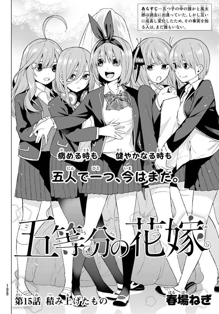 5-Toubun no Hanayome: novidades sobre o mangá!