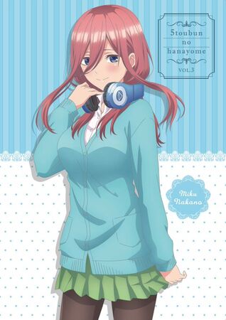 Nakano Miku, manga, Gotoubun no Hanayome, girl with headphones