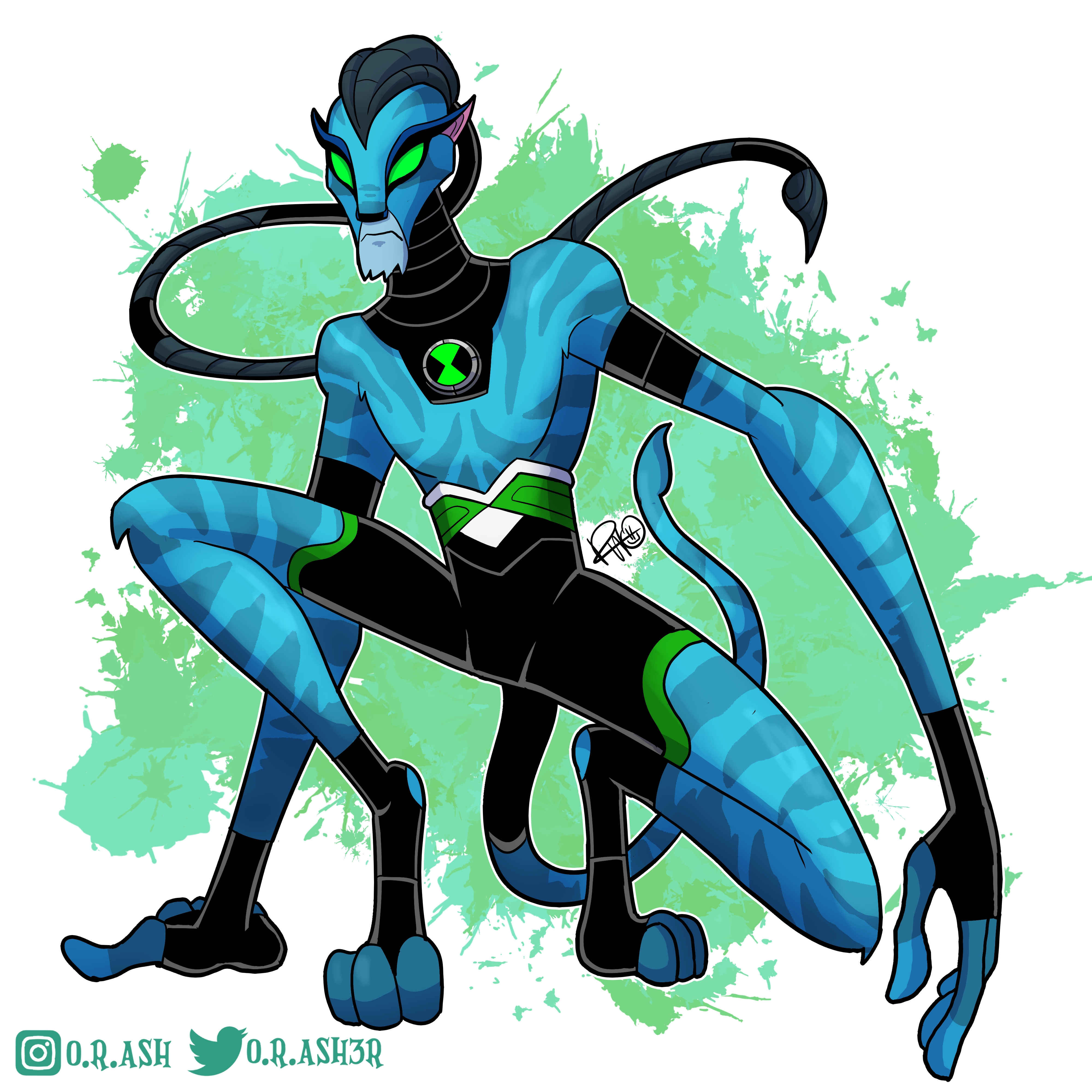 CreatureFeature GonnaGeetcher on X: Ben 10,000, or Ben 10k for short. His  omnitrix has grown with him and he now has the ability to use partial  transformations, even in another alien form. #