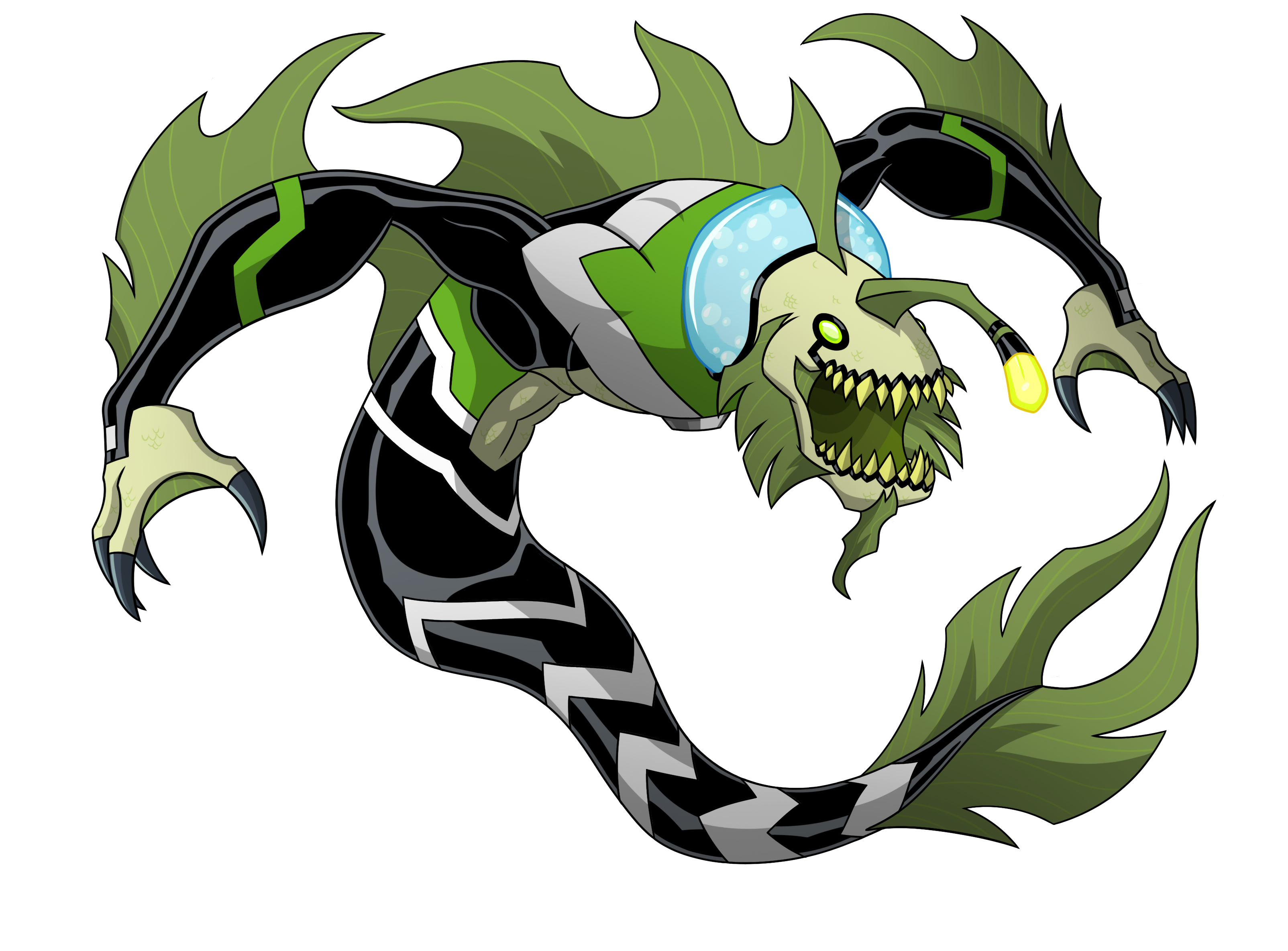 Ben 10 Ripjaws Fish Alien transparent PNG - StickPNG