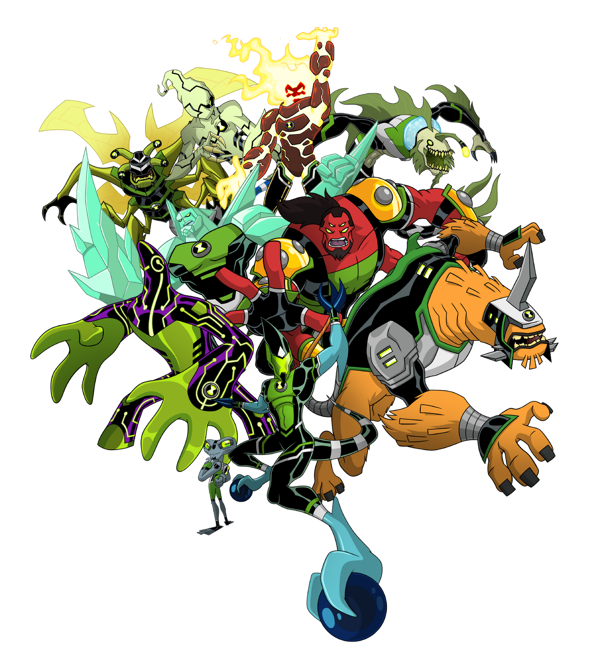 Ben 10, All Alien X Transformations, Ben 10 Alien Force, Ben 10  Ultimatrix