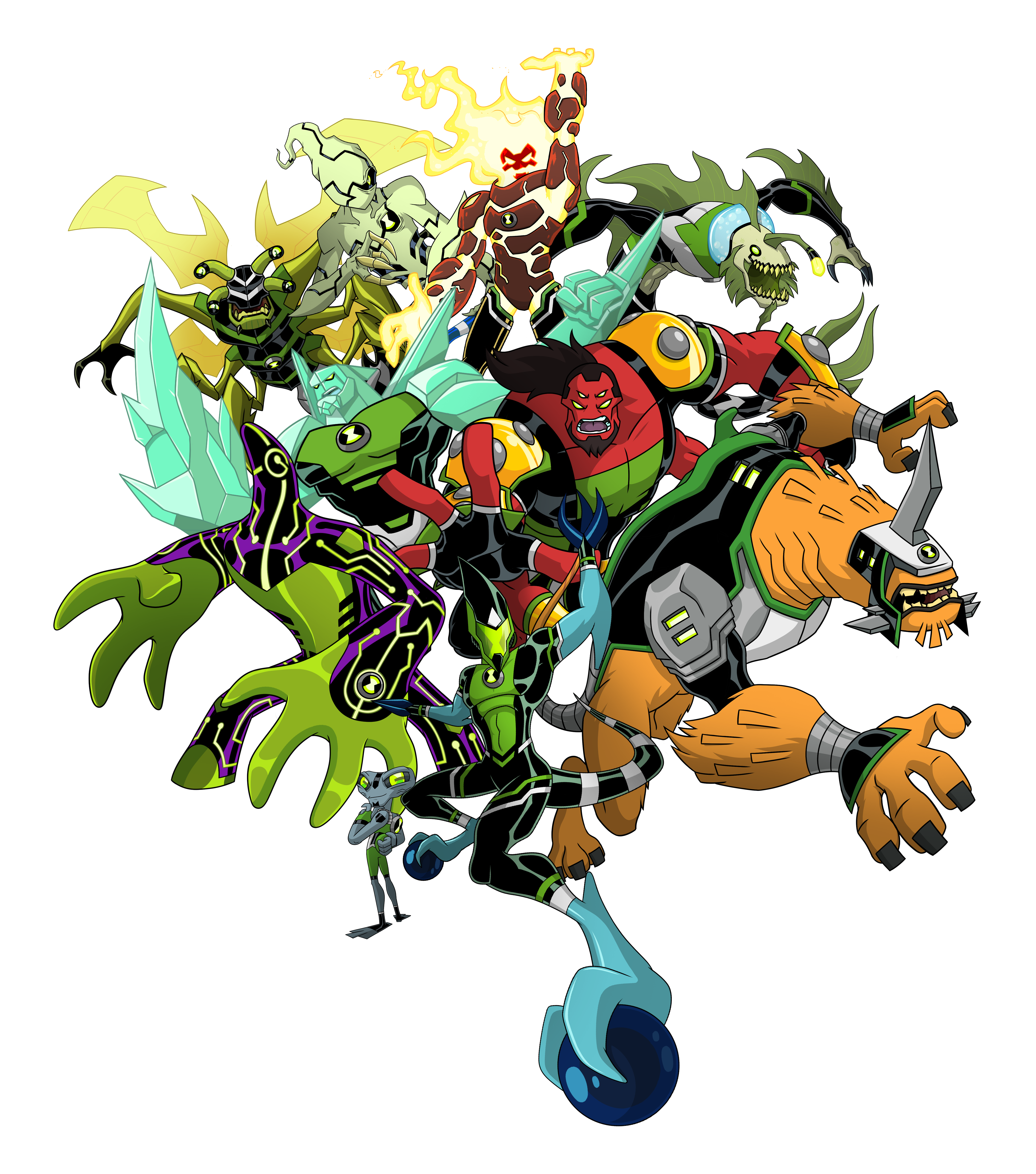 BEN 10 alien experience - Some of Ben 10 ultimate ALIEN aliens