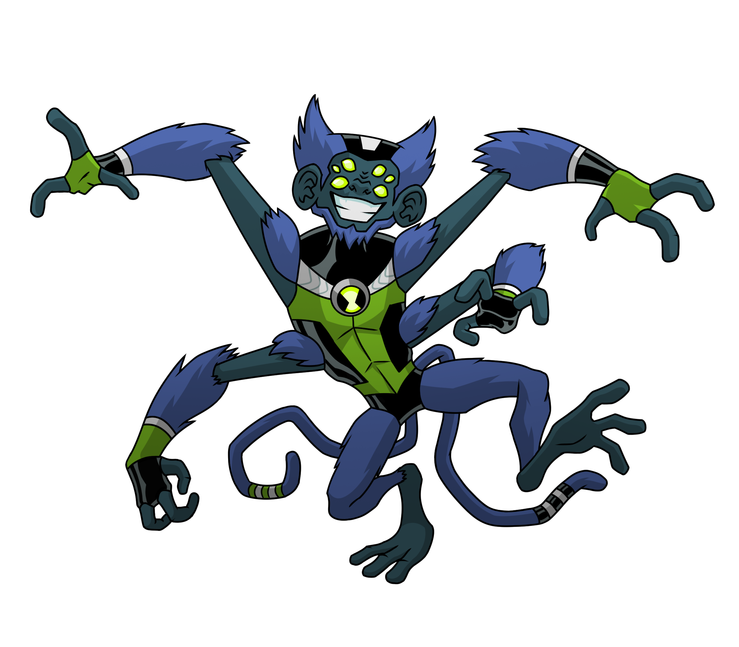 EVOLUÇÃO DO MACACO ARANHA NO BEN 10 ! (Evolution Spider Monkey