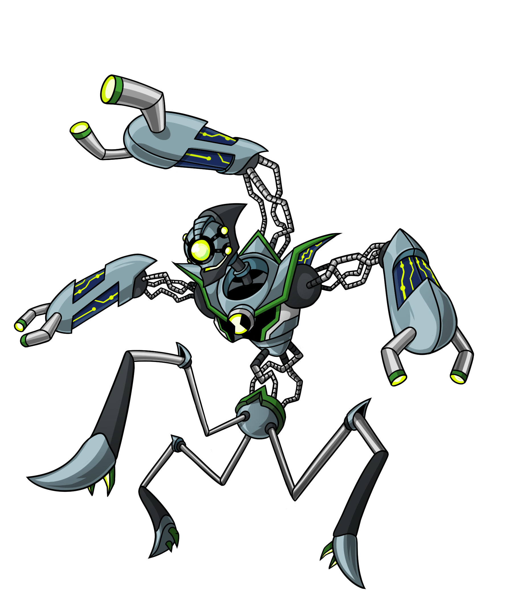 Nanomech Ben 10 Cartoon, Cartoon s Of Aliens, vertebrate