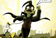 Present Day Dib during the activation of the Godmaker
