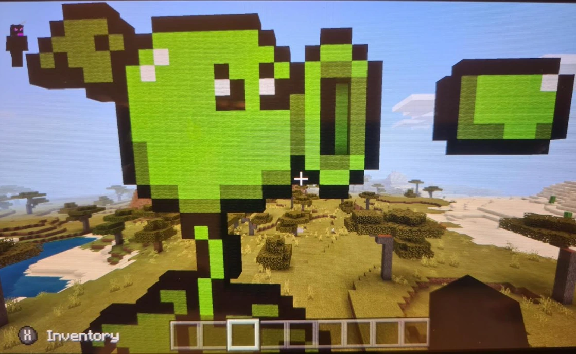 So i made peashooter in minecraft Fandom