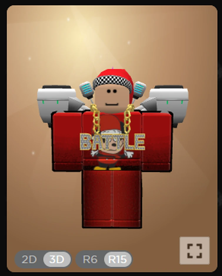 this is what it looks like with all 3 items from rb battles are worn in ...