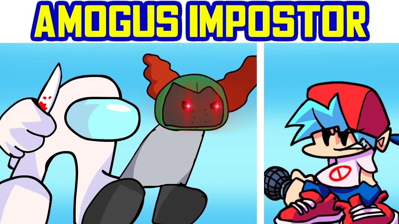 Fnf vs impostor v5. Амогус из fnf. Амогус зелье. Фнф против импостера v4. Фнф мод импостер.