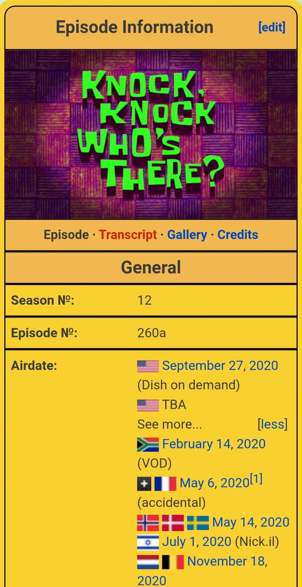 Knock, Knock, Who's There? Fandom