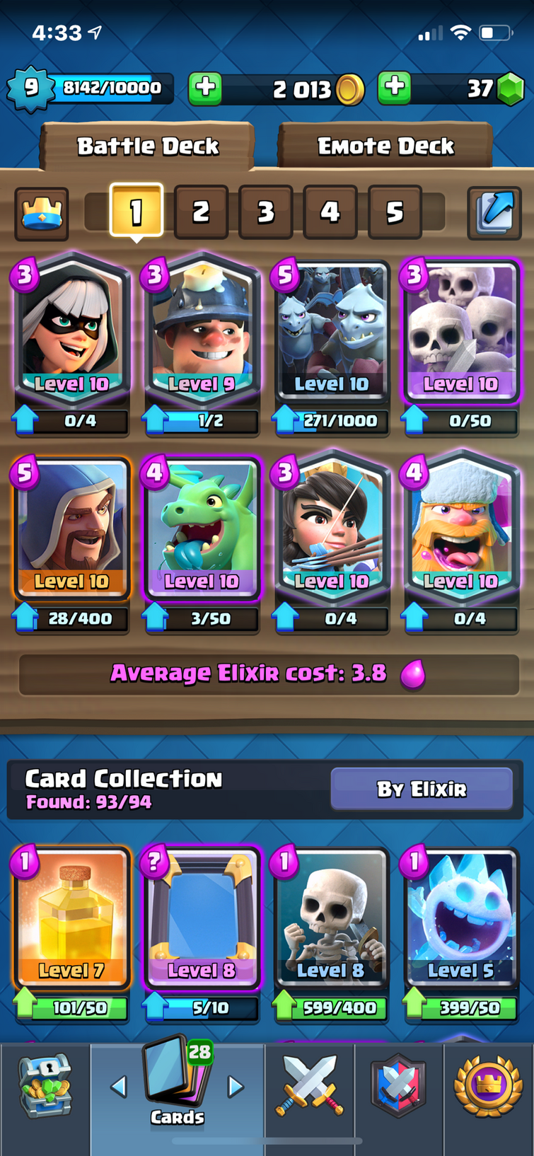 My arena 12 decks.  Clash Royale Amino