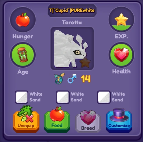 trading pure white tar | Fandom