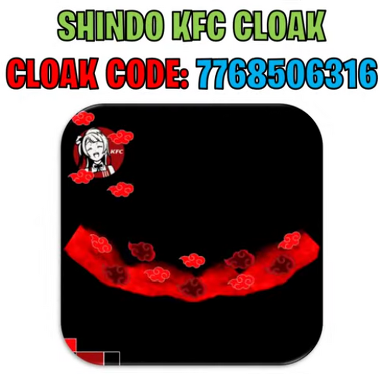Shindo Life Cloak Id Codes List 
