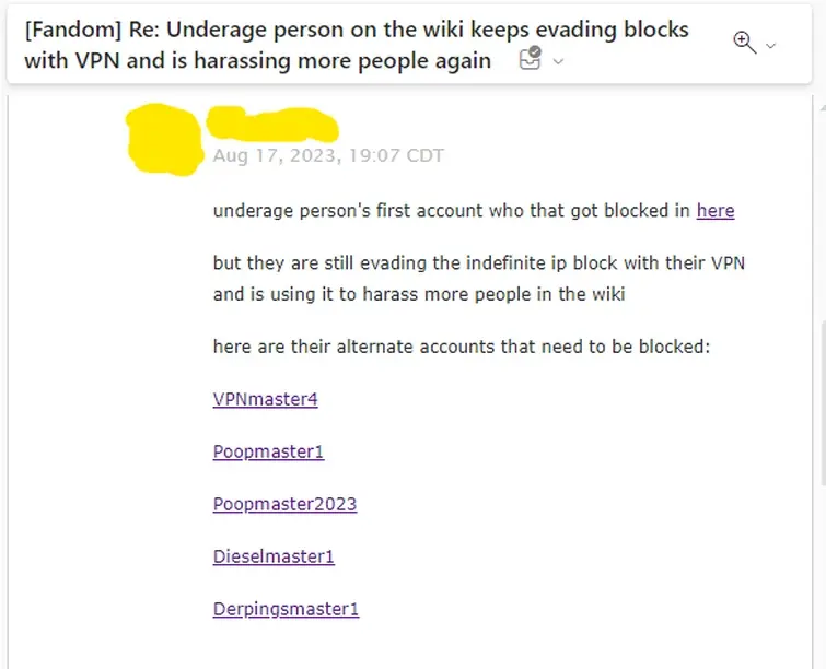 guys i think poopmaster is trying us to get blocked across the fandom ...