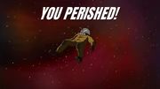 Dying in space.