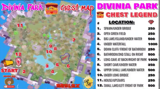 Roblox Royale High Divinia Park Chest Locations