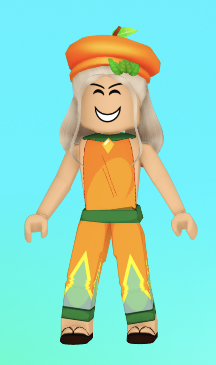 Squid Game Themed Roblox Outfit with matching hats and accessories