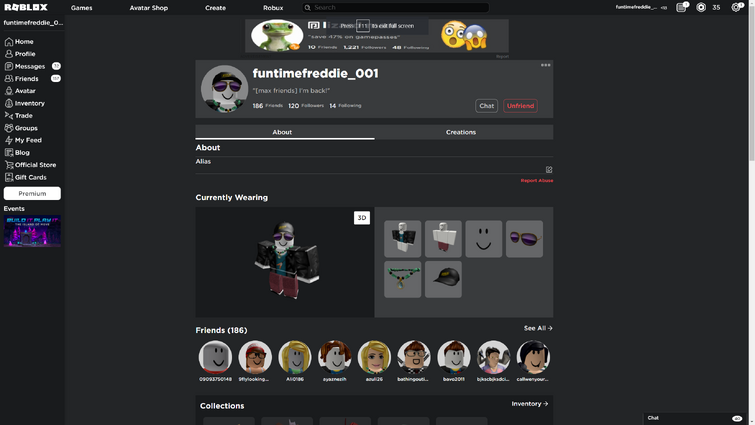 Here Is My Old Account When I Just Joined Roblox Fandom - how to hack into your old account on roblox
