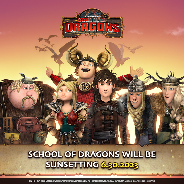 Goodbye forever, School of Dragons Fandom