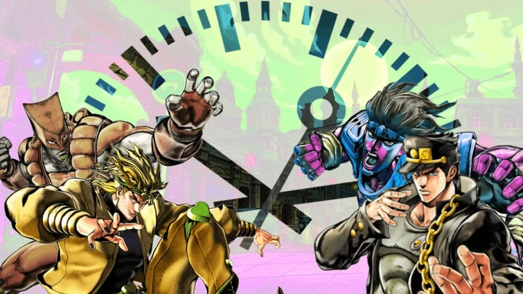 How long did the fight between Dio and Jotaro actually last in 