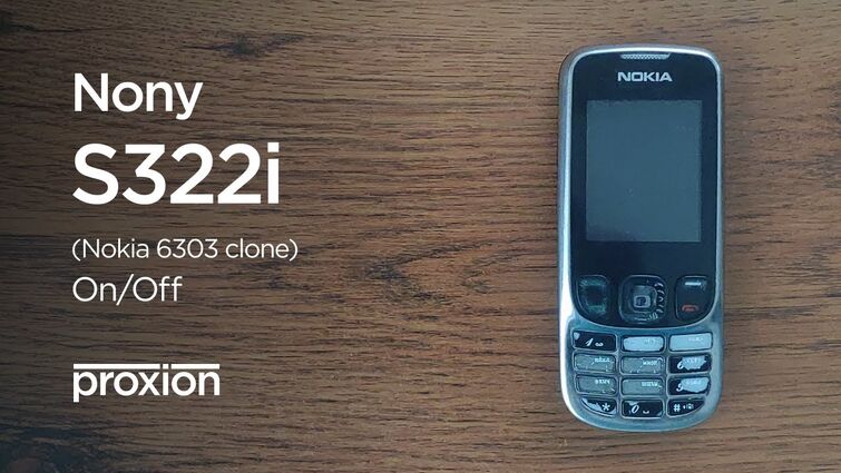 Nony S322i (Nokia 6303 clone) - On/Off