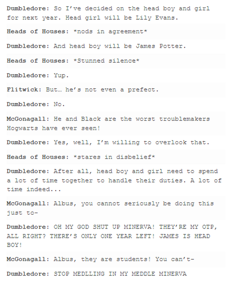 Yes Just Yes Marauders Era Meme Fandom