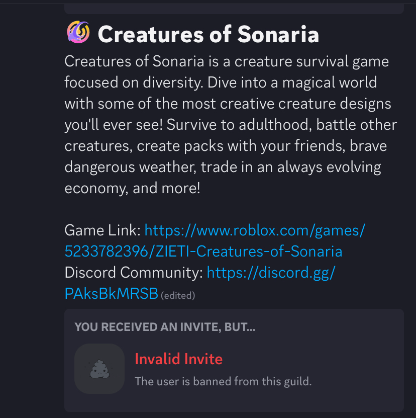 Why do i get banned in sonaria discord server by using words like  Carnivore and Necro-poison? Its not fair, im using in-game terms and  they said its nsfw so how do i