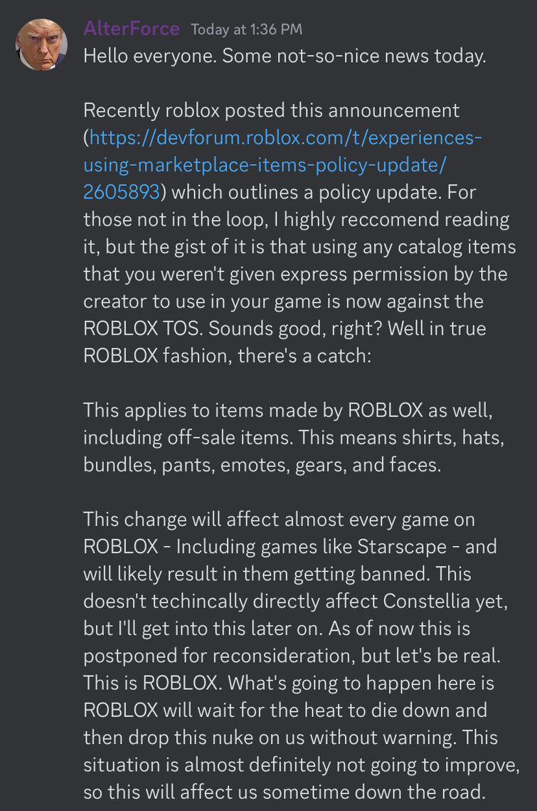 New Roblox policy update is bad news 