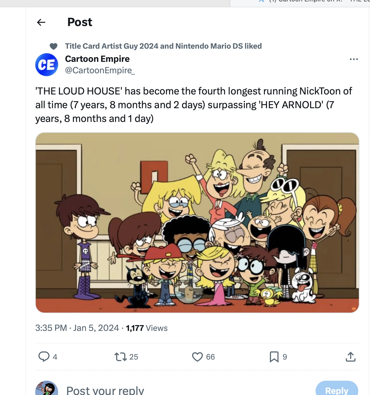 Breaking News Folks The Loud House Became The Forth Longest Running