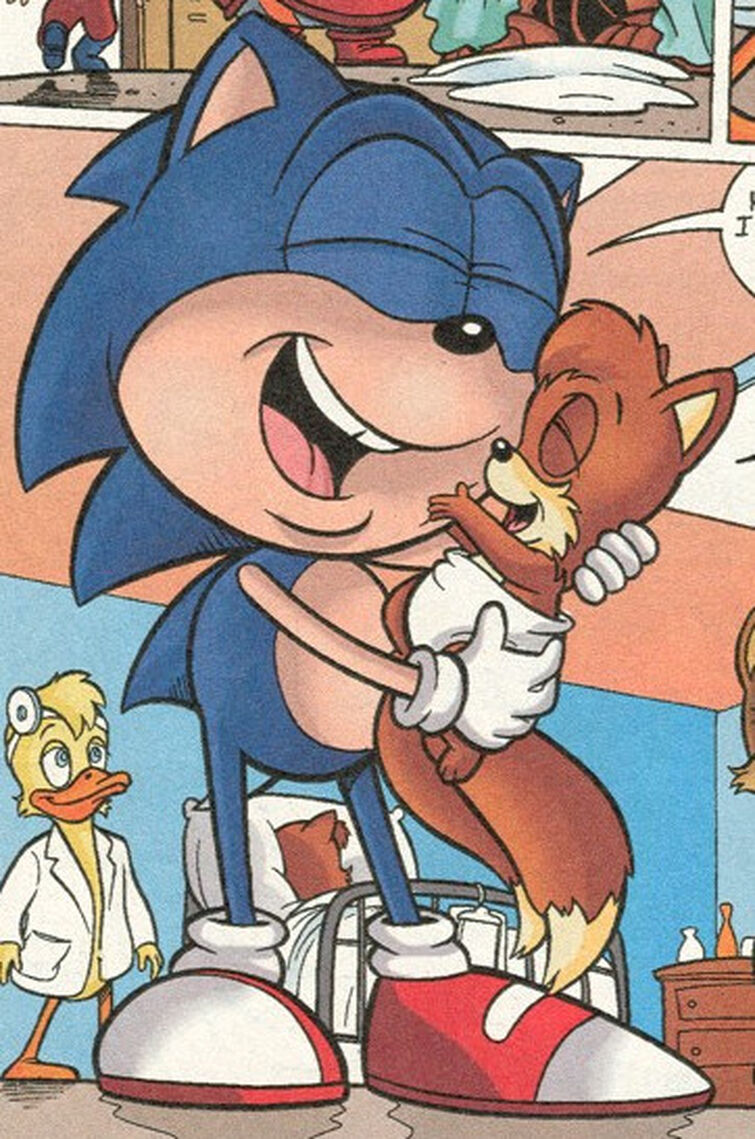 Sonic Cradling Baby Tails