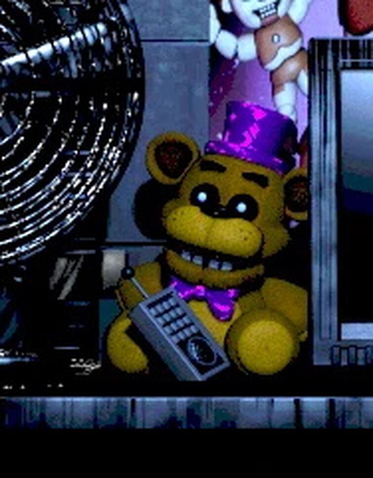 Here's my version of what I think the original Fredbear looks like based on  the FNAF 4 bite mini game. : r/fivenightsatfreddys