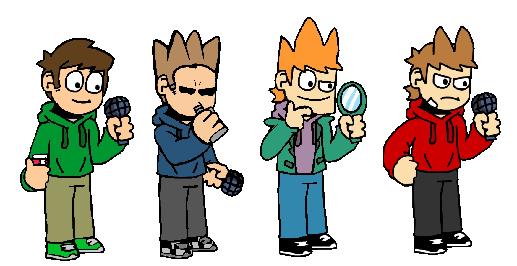 I Eddited Tord to make the rest of the Eddsworld cast. Fandom