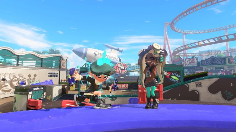 FLASH WARNING!!⚠️ ⚠️Dapple Dualies Nouveau Montage! #splatoon3 #fyp #edit #gaming