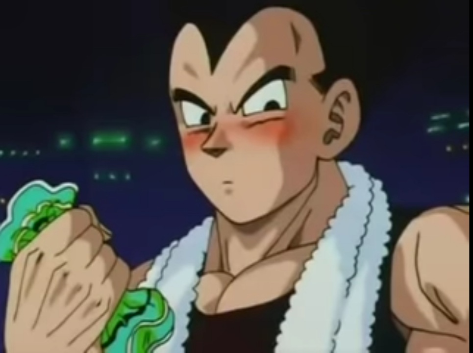 Vegeta Blushing Fandom