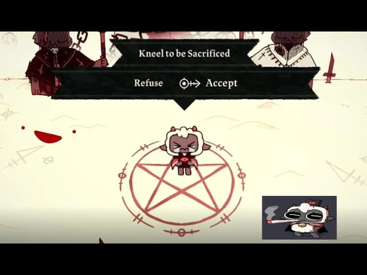 What happens if you accept sacrifice? (cult of the lamb)