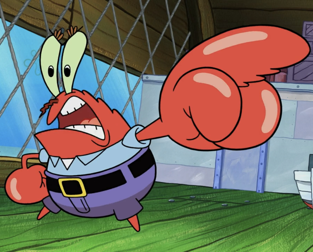 Mr. Krabs with regular eyebrows Fandom