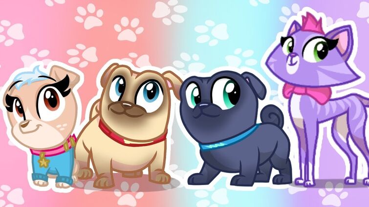 102413 - safe, artist:rainbow eevee, bingo (puppy dog pals), keia