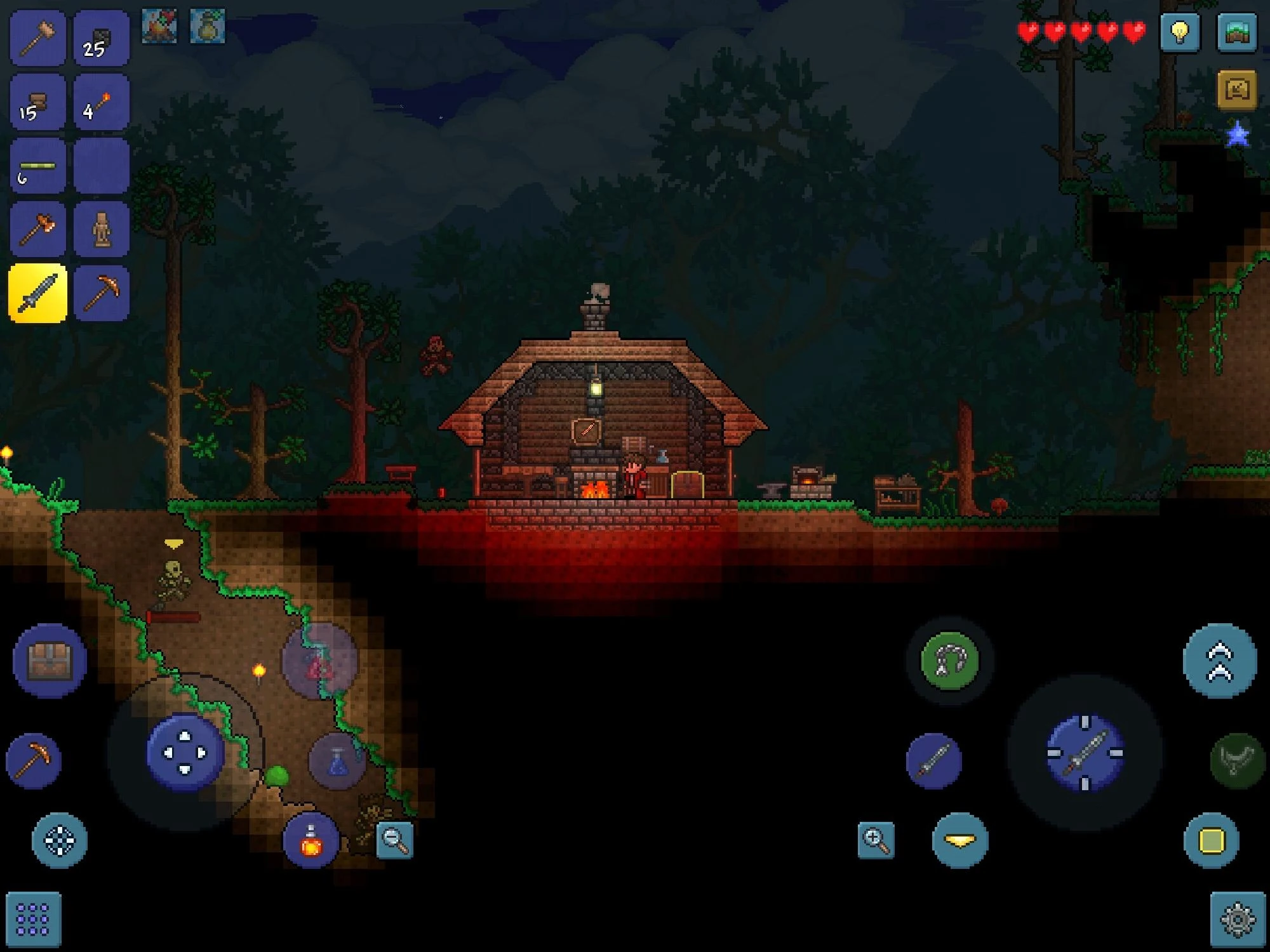 35+ Cool Terraria Starter House PNG