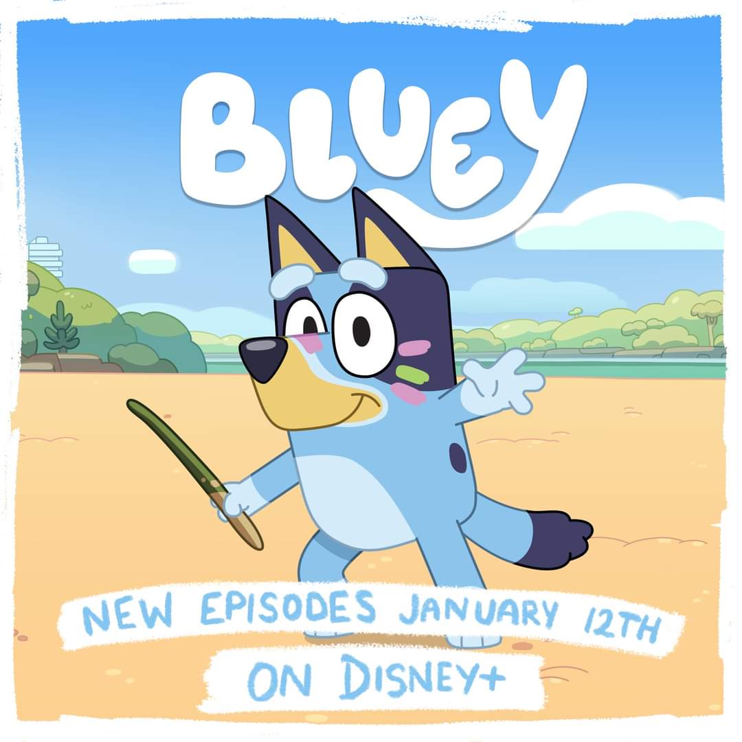New Season 3C episodes of Bluey is coming to January 12th 2024 on