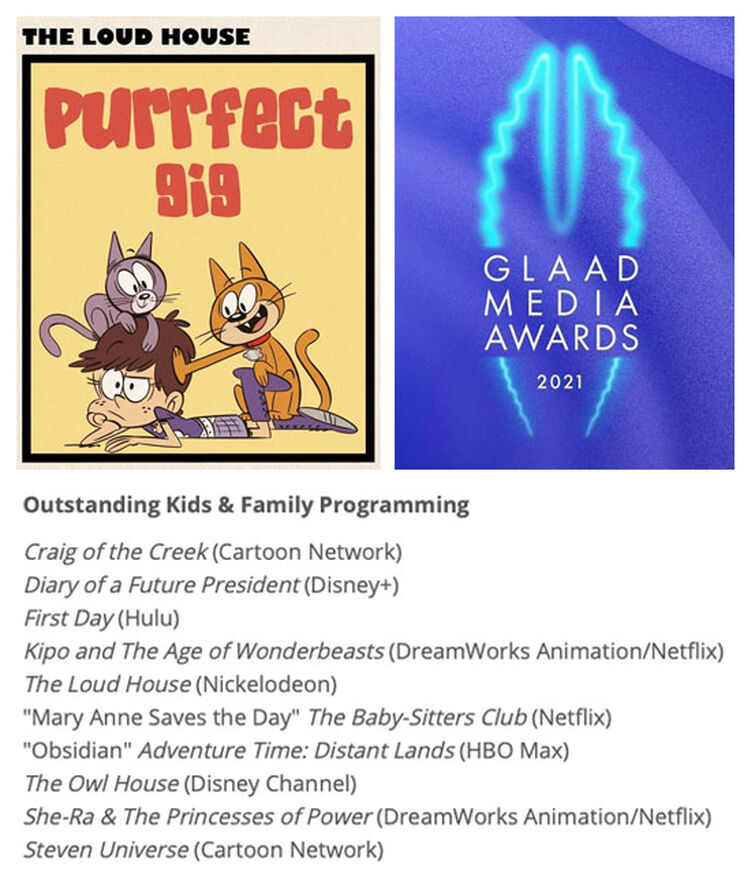 Purrfect Gig nominated for the GLAAD Awards!
