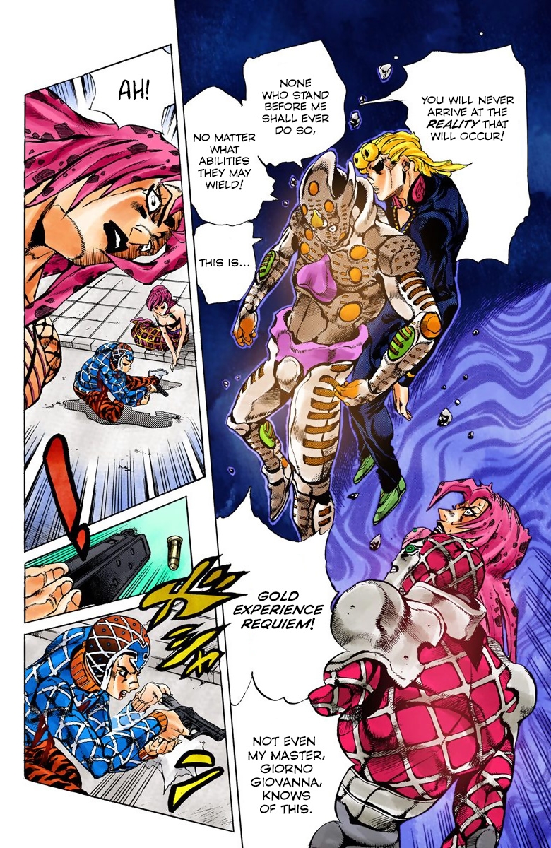 Giorno Giovanna/Gold Experience Requiem VS Johnny Joestar/Tusk Act