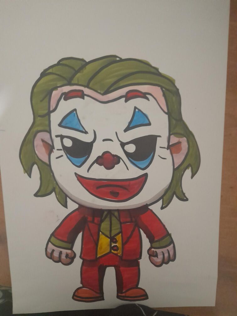 how to draw chibi joker