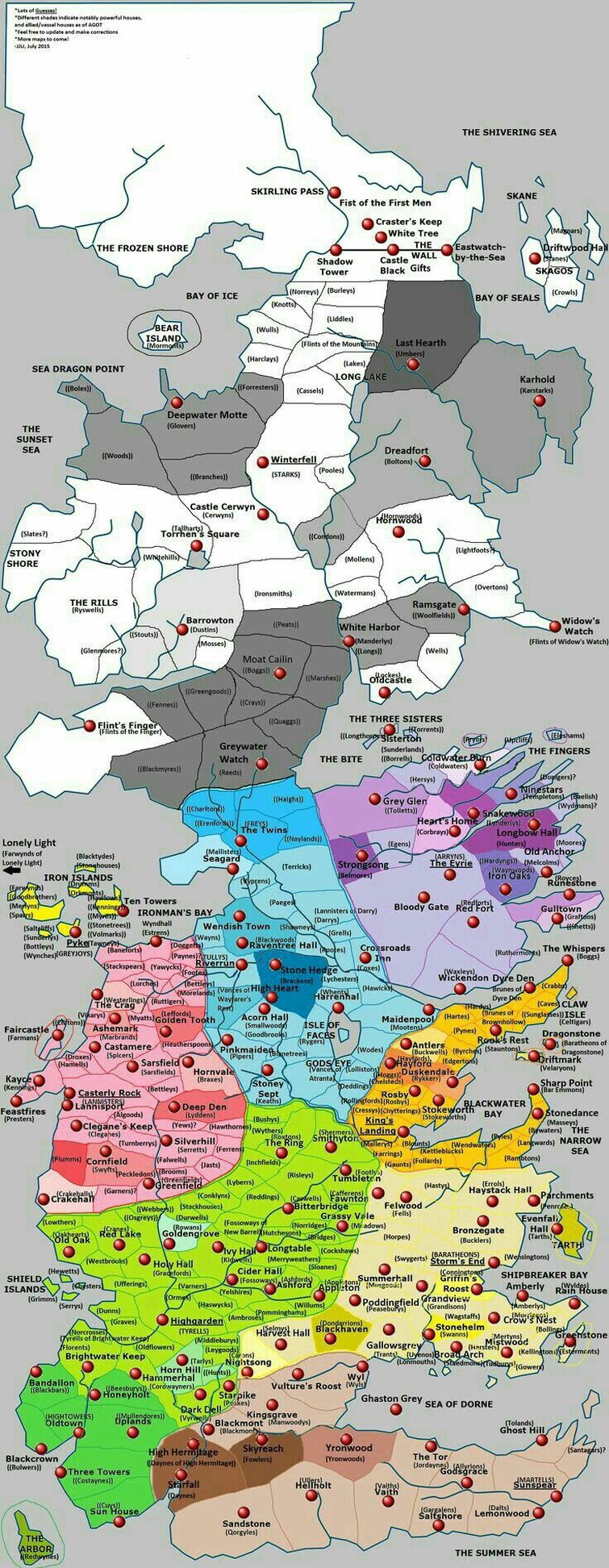 Mapa De Poniente Fandom